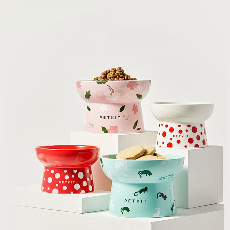 Comedero Elevado Cerámico para Gatos y Perros | MIMICHI